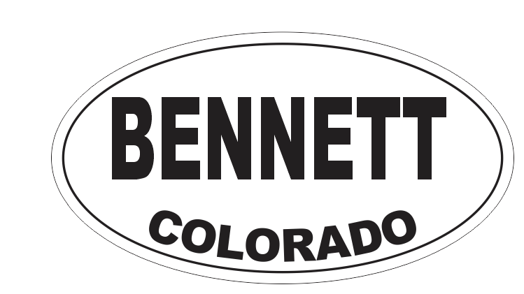 Primary image for Bennett Colorado Oval Bumper Sticker D7155 Euro Oval