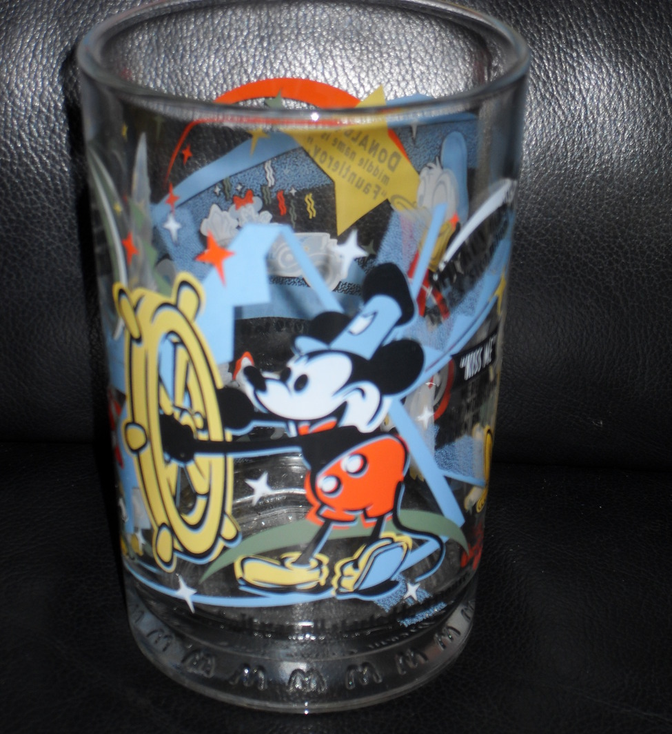 Collectible McDonald's Walt Disney World 100 Years of Magic Glass Cup - Old  Mickey Mouse