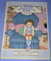 SHEILA DONNELLY NAUGHTY NAUGHTY GREETING CARD VINTAGE SOMEONE BAD SCRAPB... - $14.99