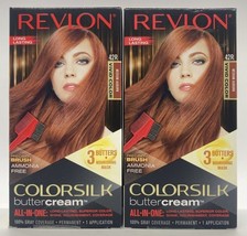 (2 Ct) Revlon Colorsilk Buttercream 42R Vivid Medium Auburn Hair Color Dye - $29.69