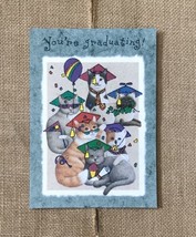 Vintage You’re Graduating Cool Cats In Graduation Caps Card - $4.95