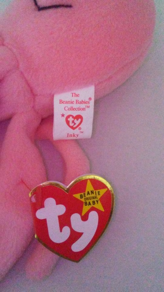 TY Beanie Babies Inky Octopus PVC PELLETS Style # RARE ERRORS Retired