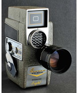 Revere Eye-Matic Magazine Eight  w 9-30mm f/1.8 Zoom Lens w Case Minty - $22.00