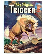 Roy Roger&#39;s Trigger #15 1955- Dell Golden Age Western FN- - $57.11