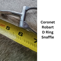 D Ring Snaffle Horse Bit 5 1/2" Mouth Stainless Steel by Coronet Robart USED image 1