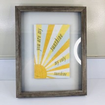You Are My Sunshine My Only Sunshine Wall Art Glass Framed Typography 11x14 - $18.70