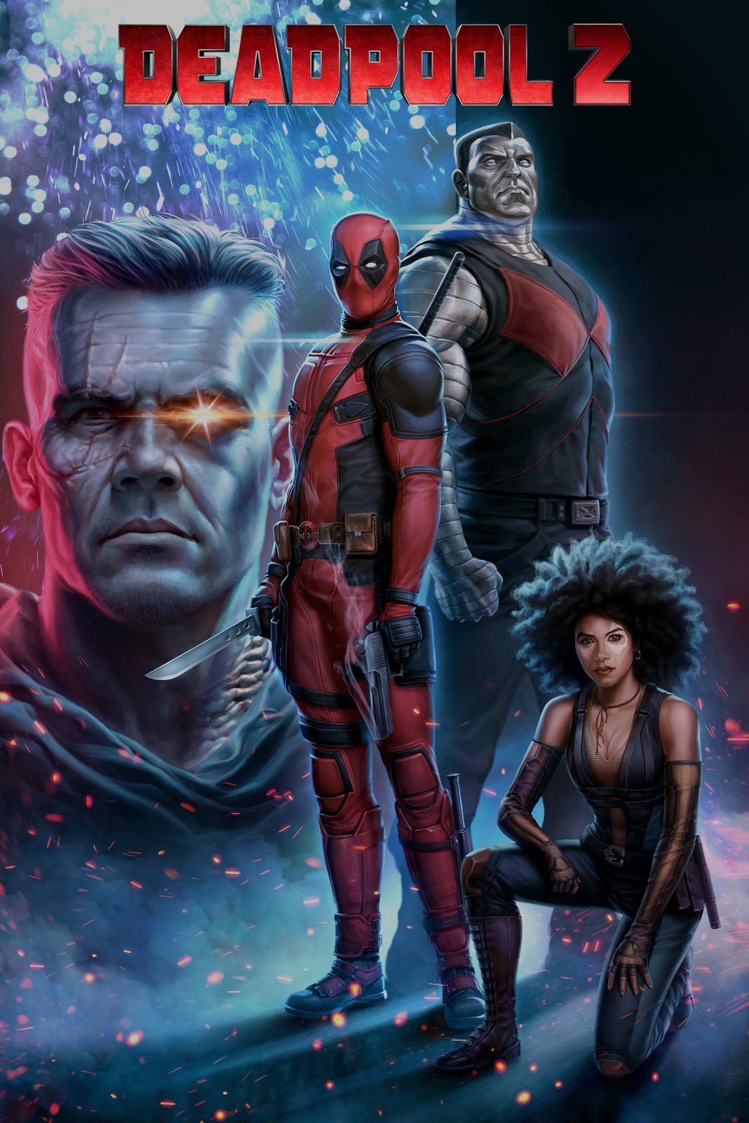 Deadpool 2 Movie Poster Ryan Reynolds Superhero 14x21 27x40 32x48 Art  Print #1