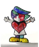 Romero Britto Miniature Chessy Figurine Girl #331383 Rare Retired Collec... - $69.00