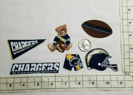 San Diego Chargers VTG NFL Football Fabric Applique Iron On Ons, 6 Pc - $8.00