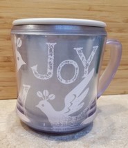 Starbucks Joy Dove Travel Mugs with Lid 2004 12oz  Gray Insulated - $9.99