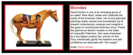 Painted Ponies Blondes #12227 Artist David De Vary signed with COA  Retired image 5