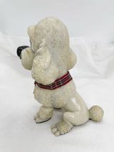Little Paws Poodle Dog Figurine White Sculpted Pet 5.1" High Rare Collectible image 5