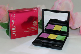 New Shiseido Luminizing Satin Eye Color Trio YE406 .1oz /3g  Purple Gree... - $25.99