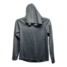 Ideology Girls T-Shirt Grey Marled Pullover Hooded Long Sleeve Active Tee L - $14.24