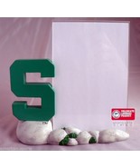 MICHIGAN STATE SPARTANS FOOTBALL BASKETBALL SPORTS LOGO PICTURE FRAME W.... - $17.38