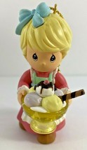 2002 Precious Moments Holiday Ornament Girl Sharing Ice Cream Sundae - NIB - $19.79