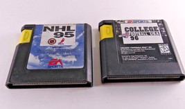 Vintage Sega Genesis NHL 95 Hockey Game  & College Football USA 96 GAME ONLY - $26.09
