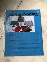 Ann Norling Knitting Pattern Pointed Stocking Cap child to adult # 61 - $9.49