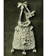 Irish Crochet Opera Bag/Purse Vintage Crochet Pattern for a Handbag PDF ... - $2.50