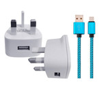 Power Adaptor &amp; USB Type C Wall Charger For ASDA tech WIRELESS HEADPHONE - $11.30