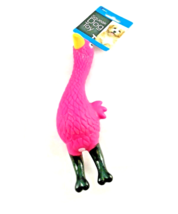 Dog Toys Pink Bird Dogs Puppies Toy 8&quot; x 3&quot; Small Medium Squeaky Squeaker - $8.81