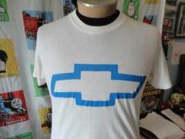 vintage 80&#39;s Chevy The Heartbeat Of America Racing single stitch T Shirt M - $26.72
