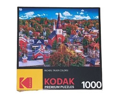 1000pc Jigsaw Puzzle Kodak Premium Item #8700 Montpelier Vermont Townscape 27x20 image 2