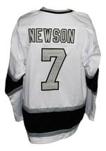 Any Name Number New Haven Nighthawks Retro Hockey Jersey 1980 New White Any Size image 5