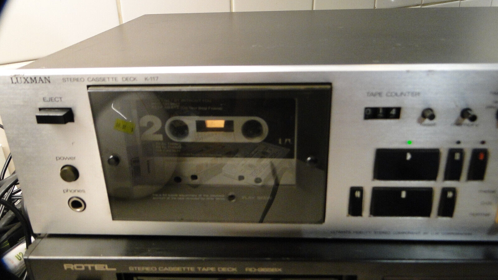 Vintage High End Cassette Deck Luxman K117 Made In Japan 220V EU Plug