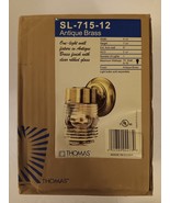 Thomas SL-715-12 Lighting Wall Sconce in Antique Brass Finish With Ribbe... - $29.99