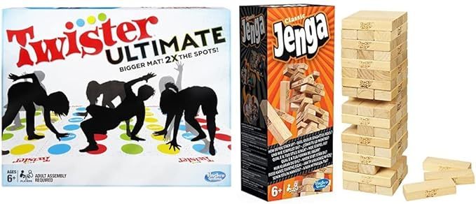 Hasbro B8165 Twister Ultimate Game & Gaming: Jenga Classic Game - Toys ...