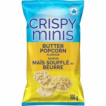 6 Bags Of Quaker Crispy Minis Butter Popcorn Rice Chips 100g Each- Free ... - $34.83
