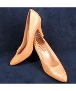 Newport News Womens Pumps Beige Nude Leather Plush Lining High Heels Sho... - $23.36