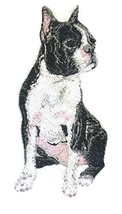 Amazing Custom Dog Portraits Boston Terrier ]Custom and Unique] Embroidered Iron - $15.43