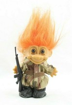 Vintage Russ Soldier Troll Rifle Camo Fatigues Marine Military Army 18339 Berrie - $9.99