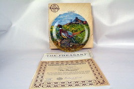 Vintage Bradford Exchange Edwin M Knowles The Pheasant Collector Plate - $16.82