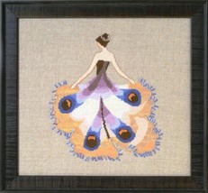 SALE! Complete Xstitch Kit with AIDA - Miss Moth NC258 - by Nora Corbett - $44.54