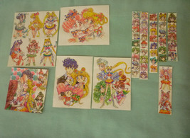 Sailor moon RARE LOT art classic vintage glitter shiny sticker couple inner oute - $55.00