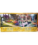 (2) Limited Edition 1000 pcs. Puzzles, Garden Arbor and Afternoon Repose - $9.90