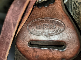 Vintage Harpham Western Saddle Iron Stirrups Early 1900s  image 10