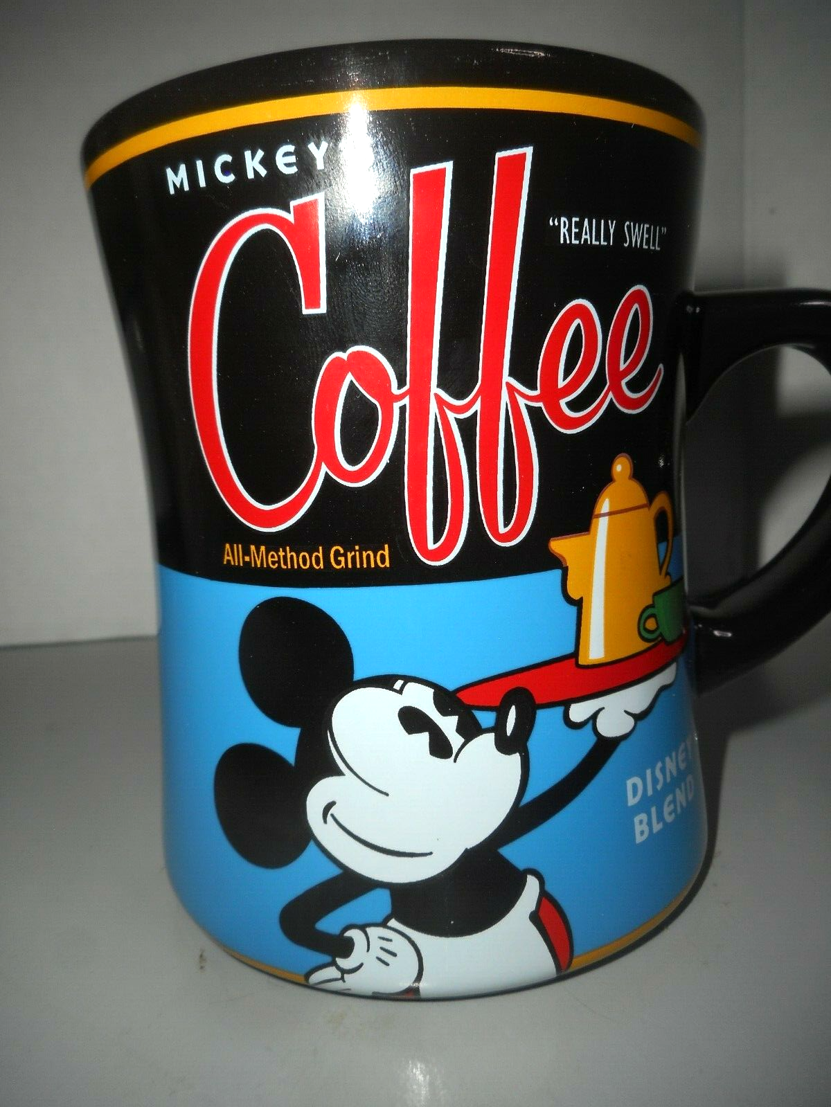 Disney Mickey's REALLY SWELL Coffee Brand Stacked Mug Cup