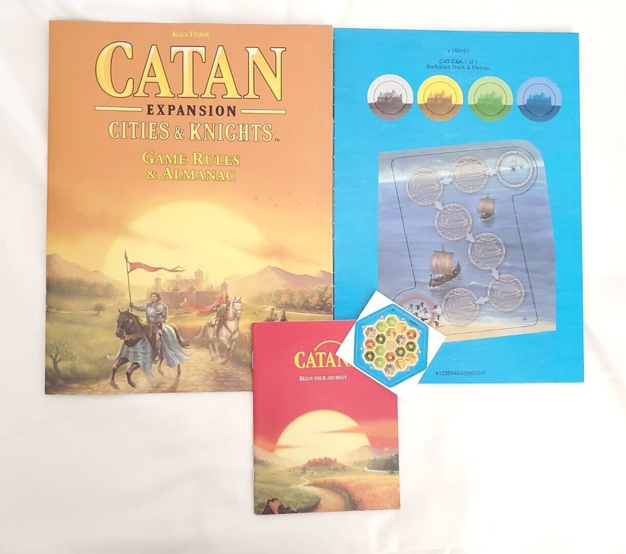 Catan Cities and Knights REPLACEMENT Game Rules Barbarian Track ...