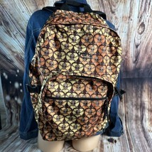 Trans by JanSport Orange Brown Hearts Skull Crossbones School BackPack Bag - $28.49