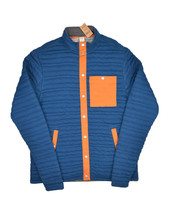 Duluth Trading Co Flintlock Jacket Mens L Blue Full Snap Mock Neck Insul... - $45.18