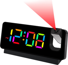 Gevaabu Projection Alarm Clock Digital Wall Clock, Digital Clocks for Be... - $45.83