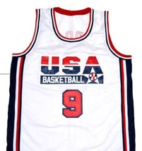 Michael Jordan Custom Team USA Basketball Jersey White Any Size image 1