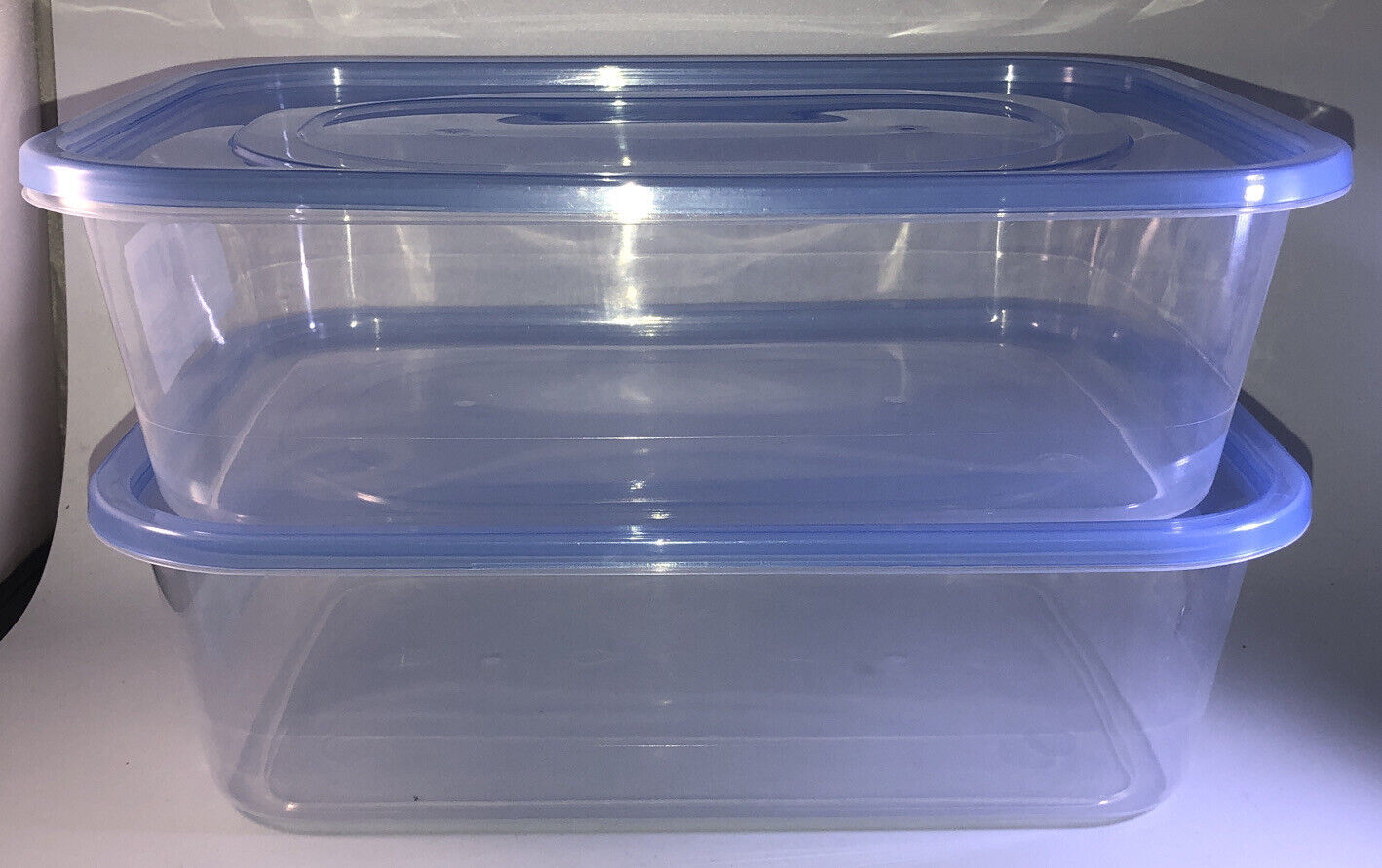 2ea 16 Cup/128 oz ea Sure Fresh Dry/Cold/Freezer Food Storage Containers W  Lids
