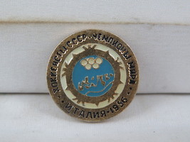 Vintage Hockey Pin - Team USSR 1956 World and Olympic Champions - Stampe... - $19.00