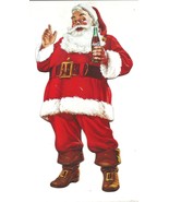 Coca-Cola Paperboard Santa Claus with Coke Bottle 11 X 5.5 inches - $4.46