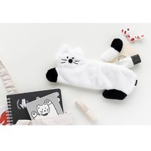 Little Paper Cat Kitty Pencil Pen Case Pouch Korean Character Design (White) image 2